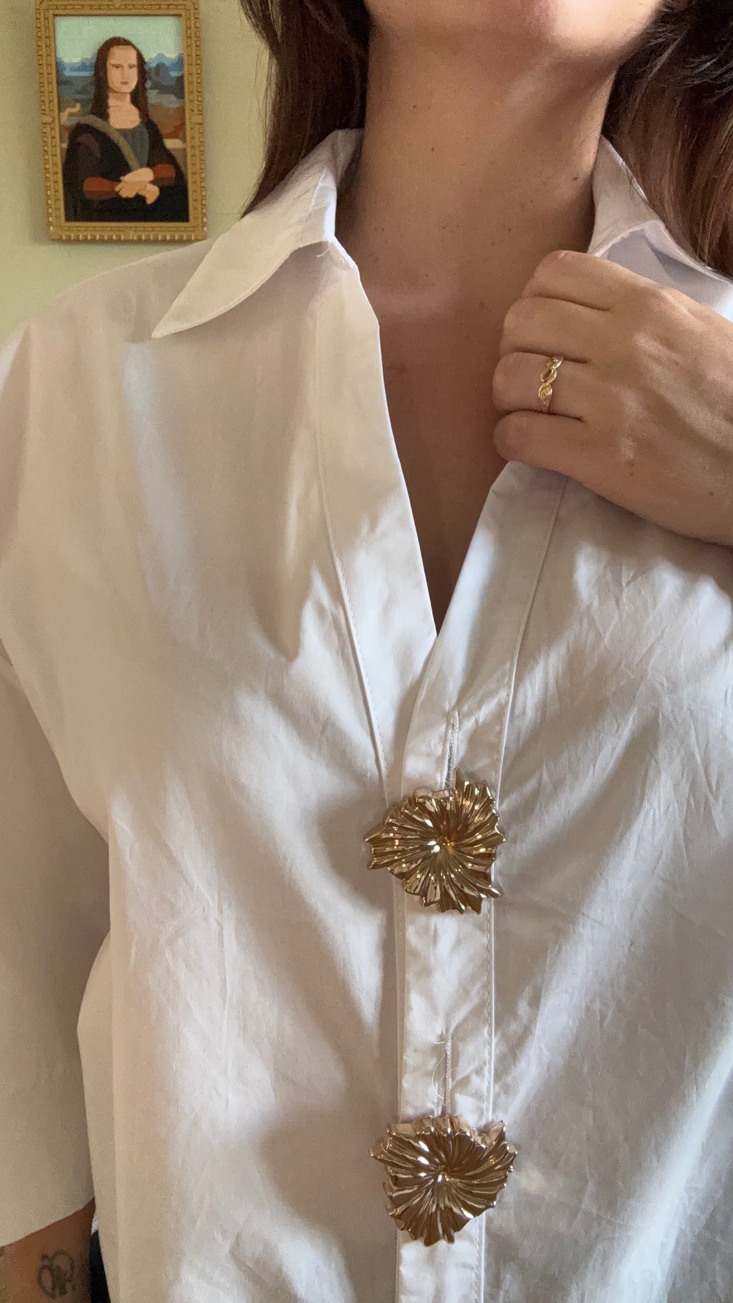 Chemise blanche oversize