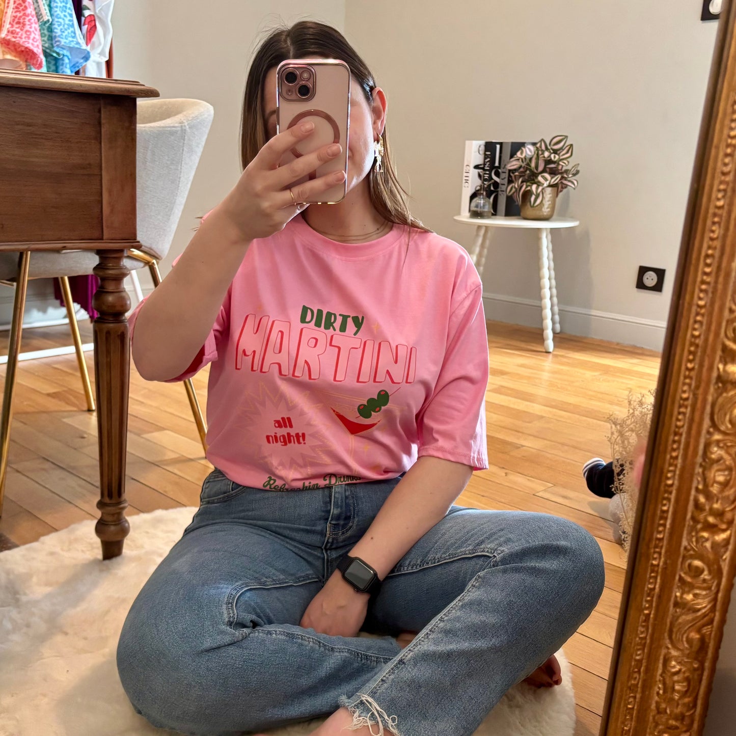 T-shirt Dirty Martini rose