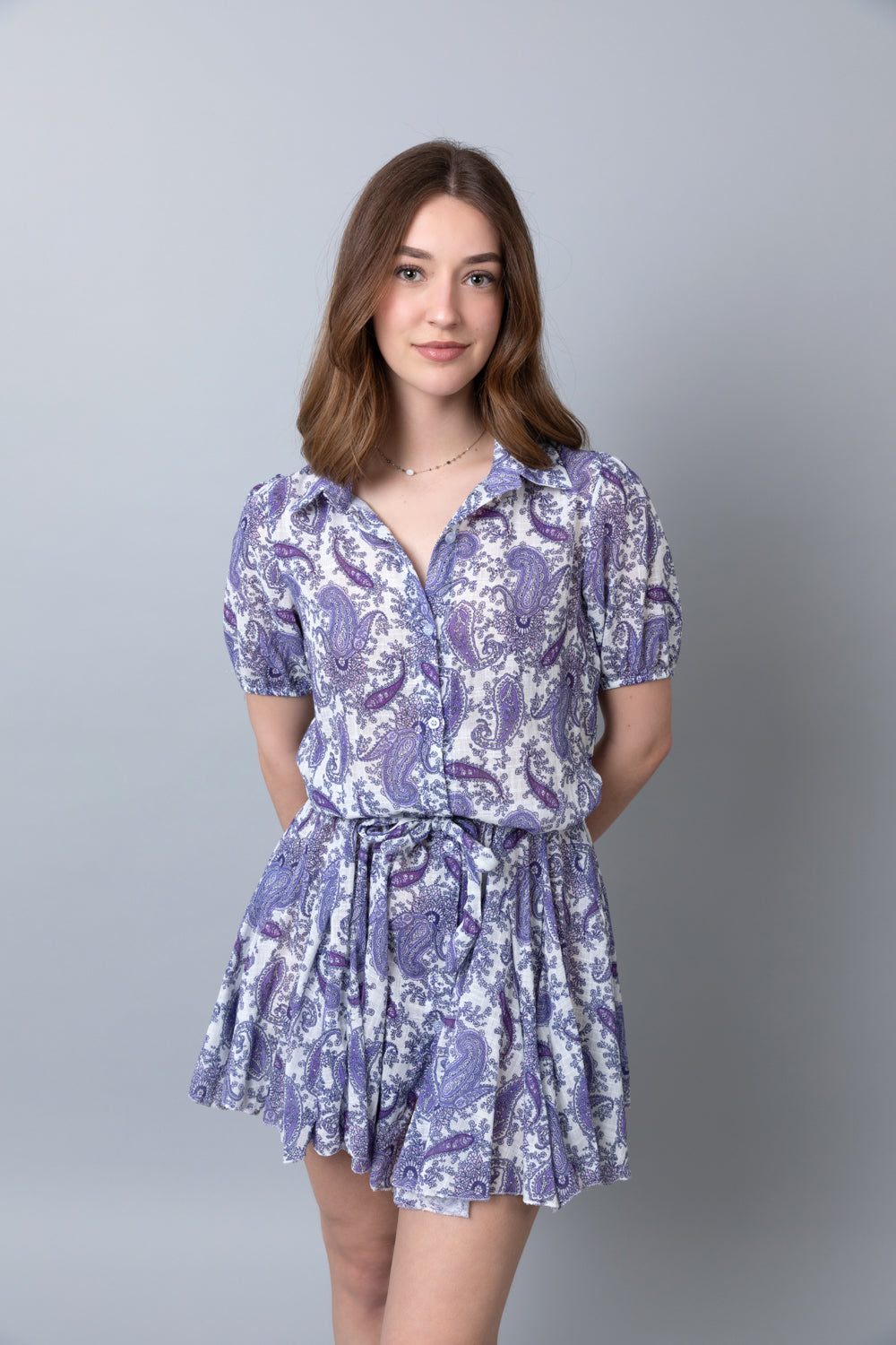 ♥ Vestido Paisley Lila "Dos Corazones"