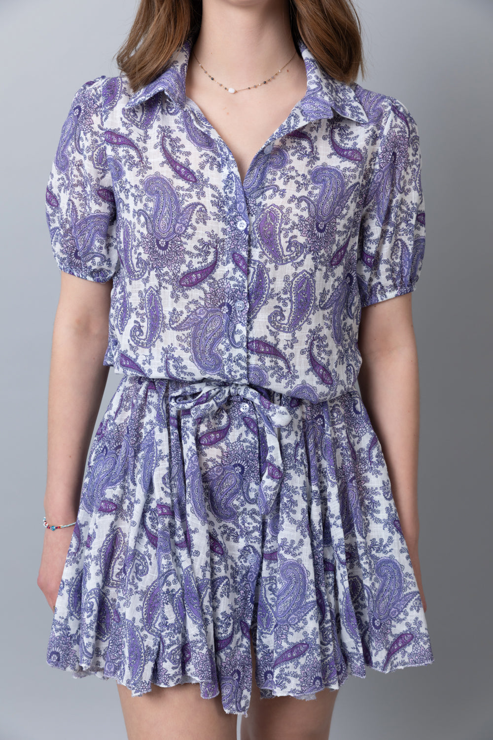 ♥ Vestido Paisley Lila "Dos Corazones"