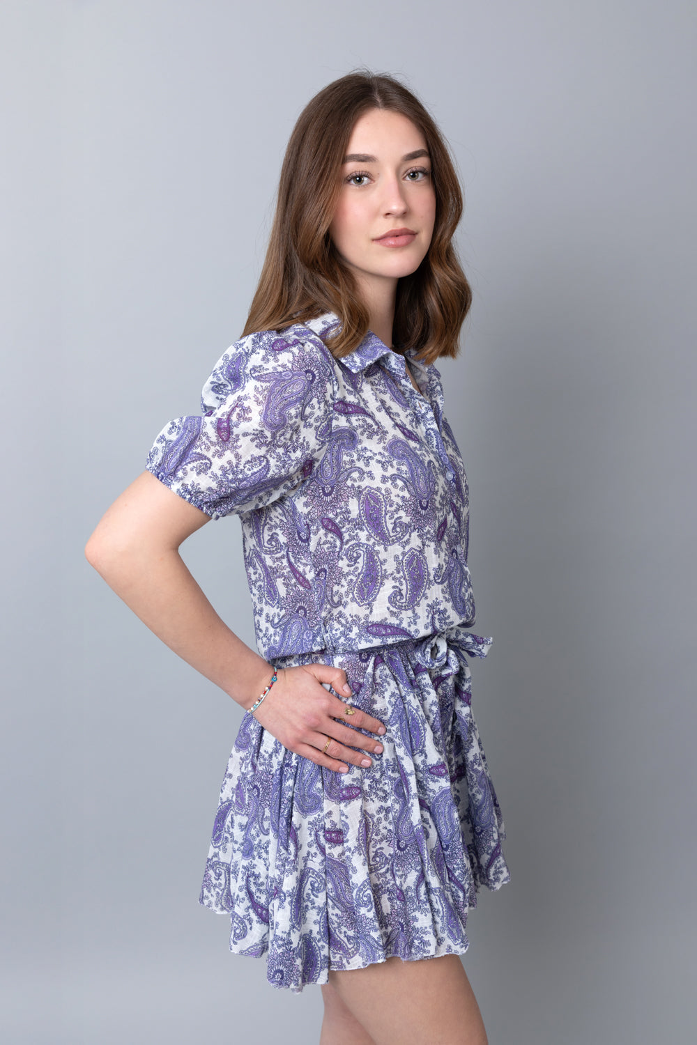 ♥ Vestido Paisley Lila "Dos Corazones"