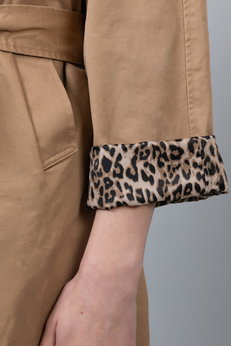 Trench Beige Léopard