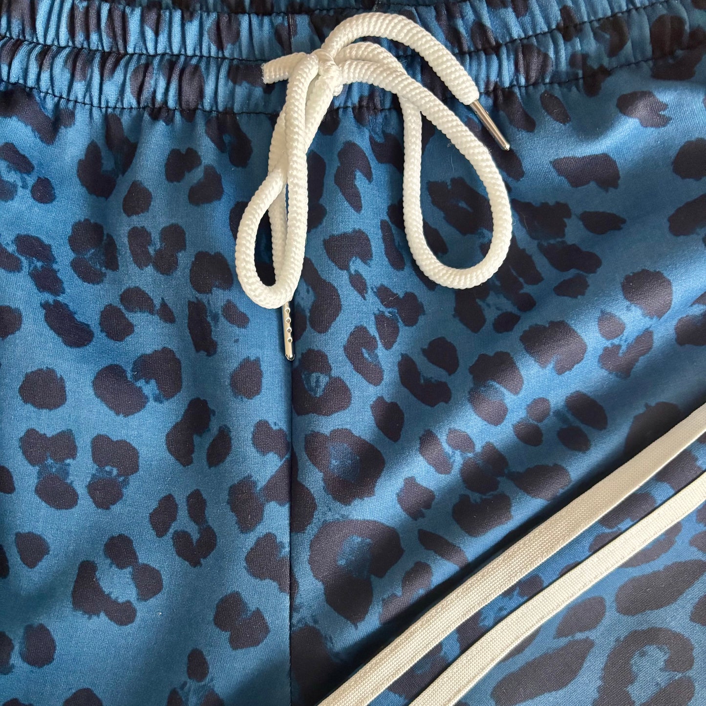 Jogging bleu léopard