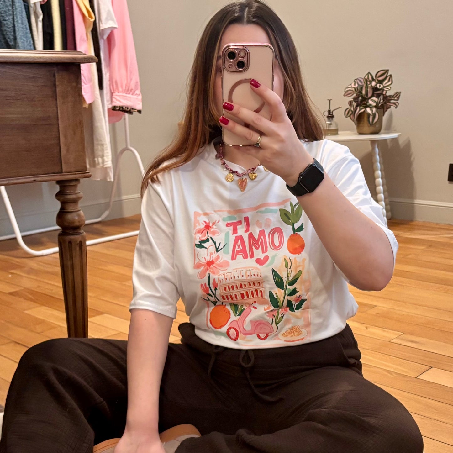 T-shirt blanc "TI AMO"