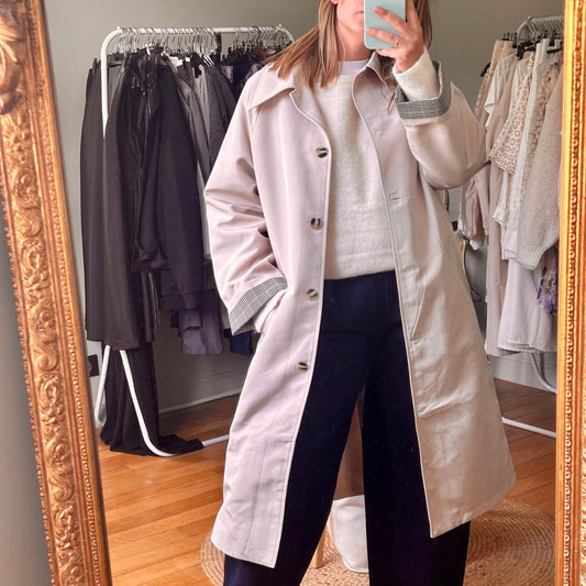 Trench mi-long oversize