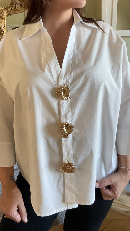 Chemise blanche oversize
