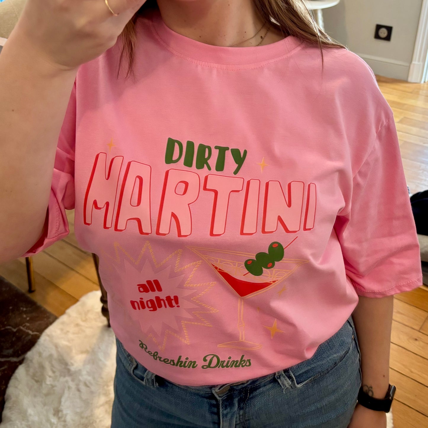 T-shirt Dirty Martini rose