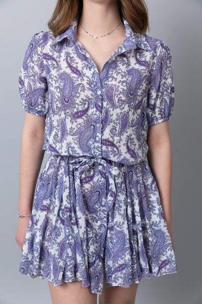 ♥ Vestido Paisley Lila "Dos Corazones"