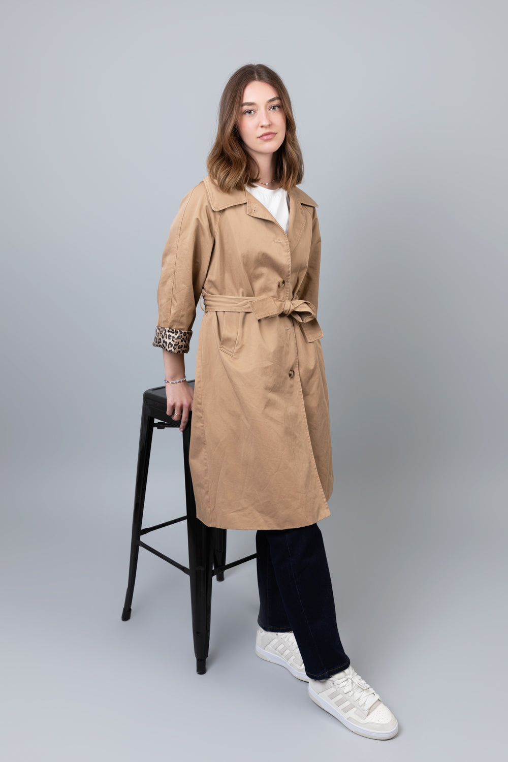 Gabardina de leopardo