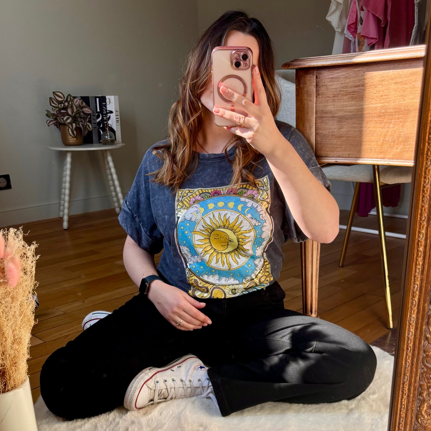 T-shirt Mystical gris ou blanc
