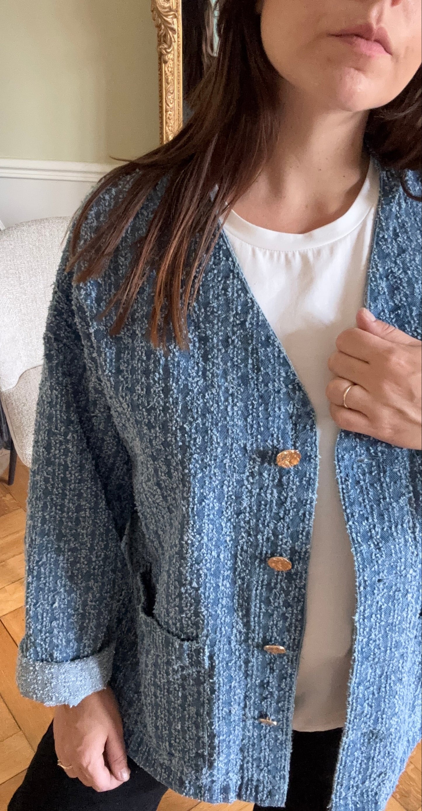 Veste en jean oversize