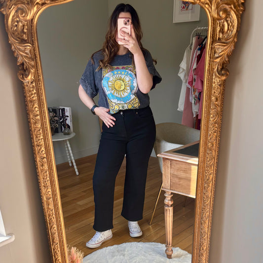 Jean noir coupe droite (petite)