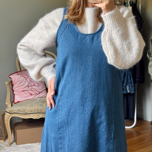 Robe en jean coupe fluide