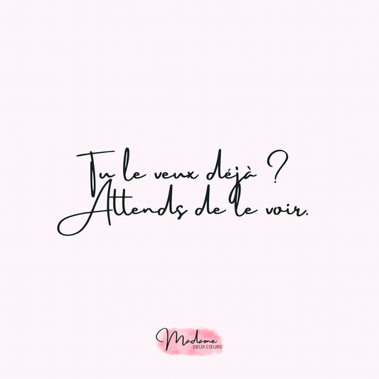 Un peu de patience …