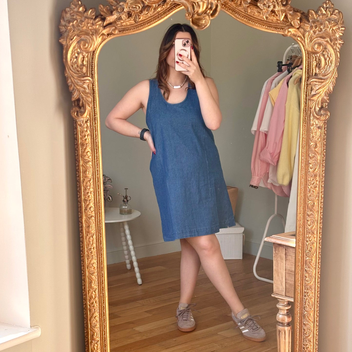 Robe en jean coupe fluide