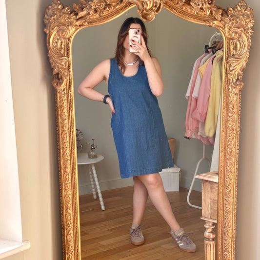 Robe en jean coupe fluide