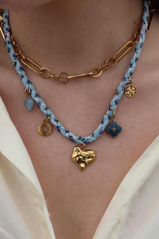 Collier Cœur Azur